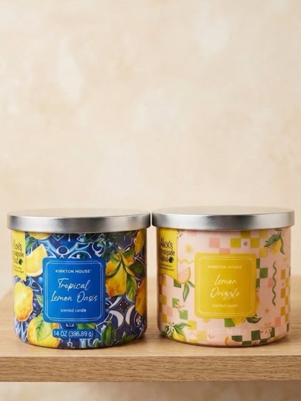 Alex’s Lemonade Stand Candle SET of 2